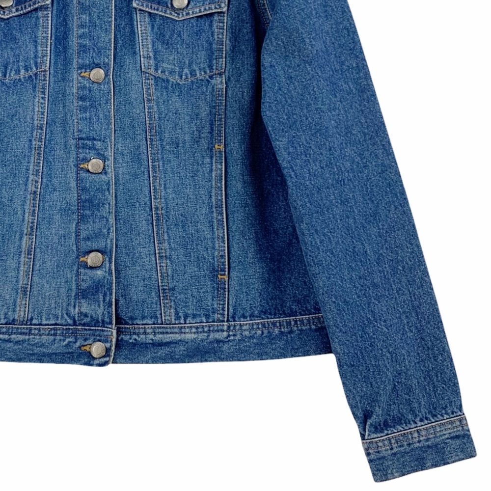 Izod Jeans Denim Jeans Trucker Jacket Medium Blue Wash - Picture 4 of 15